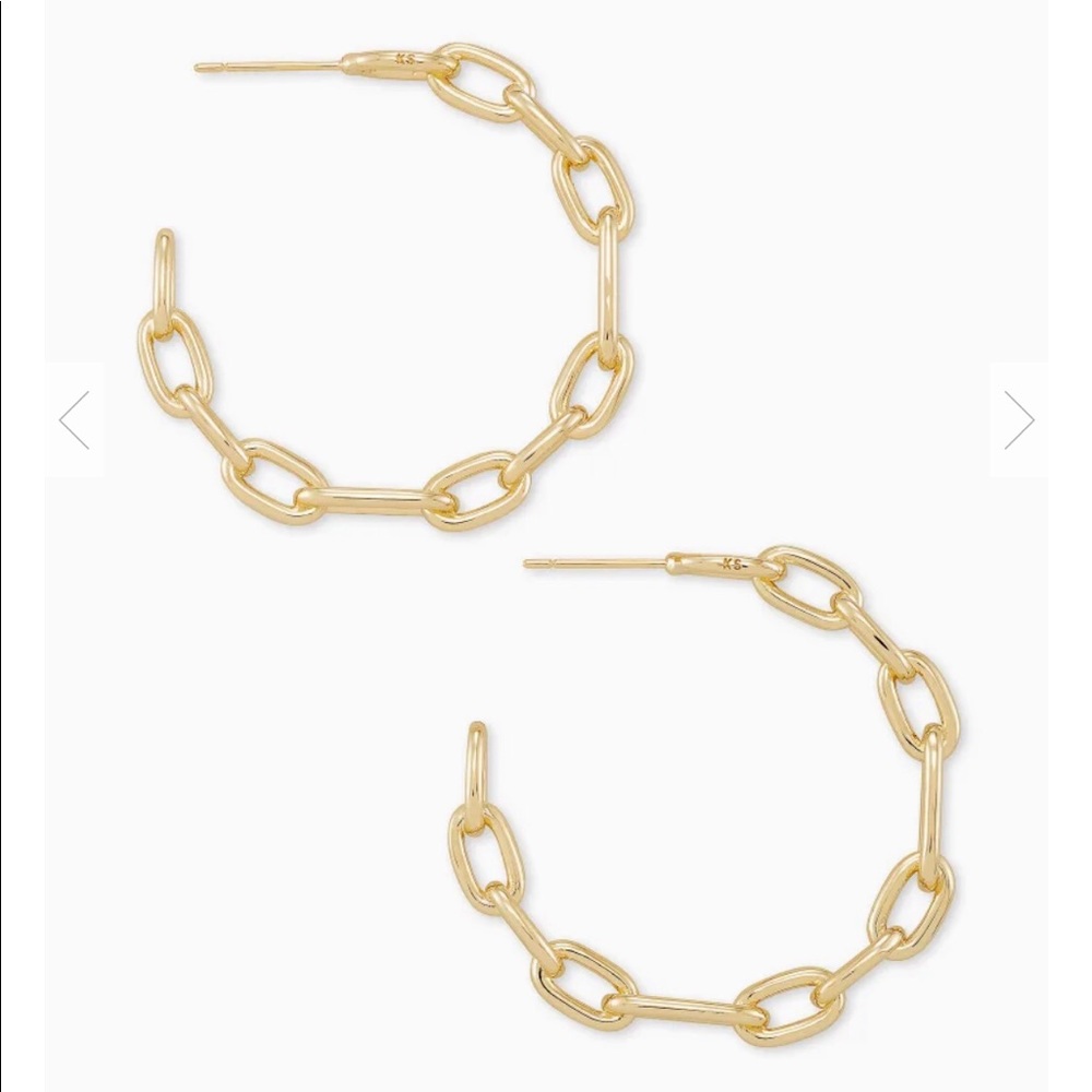 Kendra Scott Ryder Hoop Earrings In Gold
